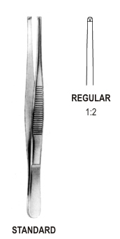 Standard Tissue Forceps 1x2T