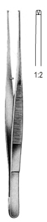 Potts Smith Tissue Forceps 1x2T