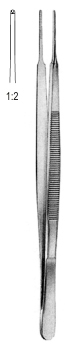 Gerald Tissue Forceps 1x2T 18cm