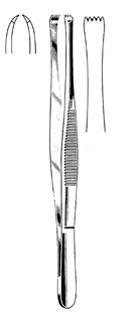 Stone Tissue Forceps 4x5T 15cm