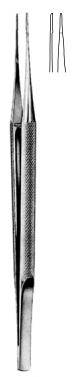 Gomel Micro Forceps w/platform smooth R/H 18cm