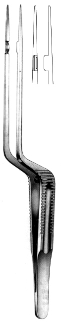 Micro Forceps Bayonet shaped smooth 22.5cm
