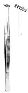 Catheter Seizing Forceps T-shaped 21cm