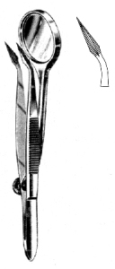 Splinter Forceps w/Magnifier 12cm