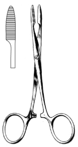 Pean Hemostatic Forceps Serrated Jaw