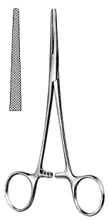Lovelace Artery Forceps cross serrated Straight 15.5cm