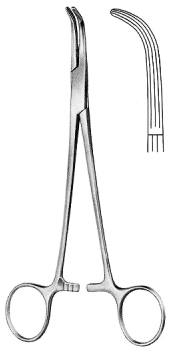 Lower Gall Duct Forceps Curved 18cm