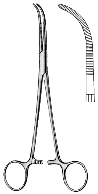 Johns Hopkins Hemostatic Gall Forceps Curved 20cm
