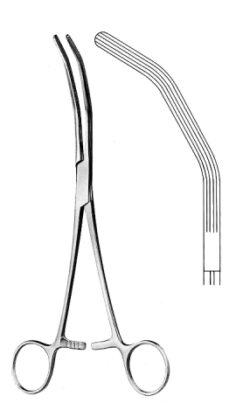 Herrick Kidney Pedicle clamp Curved 23cm