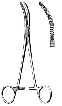 Heaney Hystrectomy Forceps Curved