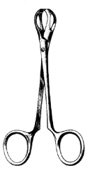 Lane Tissue Forceps 1x2T Serrated Jaw Fenestrated