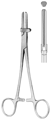 USA Model Tubing Clamp c / serrated w / clip