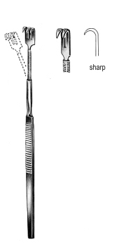 Retractor flexible 16cm