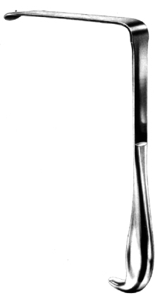 Brunner Retractor w/h handle 145x25mm 24cm