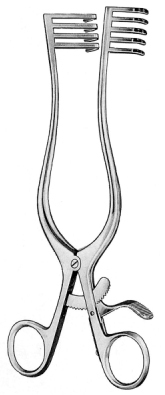 Travers Retractor 4x5 Prongs 19x25 and 25x25mm, Blunt