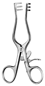 Milligon Retractor 3x3 Prongs Blunt 13cm