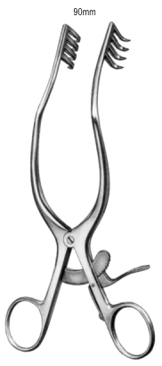 Anderson Adson Retractor 4x4 Prongs Sharp 19.5cm