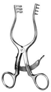 Scalp Contour Retractor 3x4 Prongs 14cm