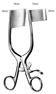 Darling Retractor Serrated cvd 57x38mm 18cm
