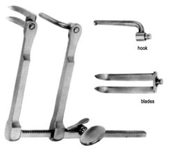 Caspar Retractor with hook, 5 blades