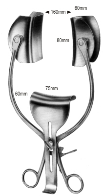 Collin Loktite Abdominal Retractor with Center Blade