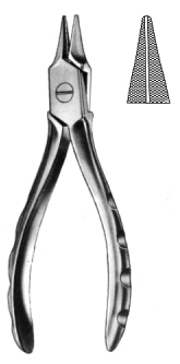 Hackstock Nose Plier S/J w. groove 16cm