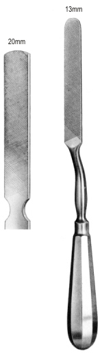 Putti Bone File with hollow handle 24.5cm