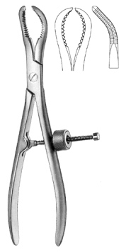 Repositioning Forcpes serrated with thread
