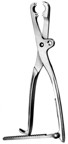 Tuffier Bone Holding Forcpes with ratchet 27cm