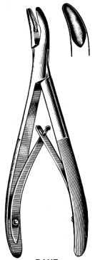 Bane Bone Rongeur Curved jaw 5mm wide 18cm