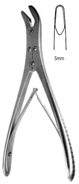 Ruskin Duckbill Bone Rongeur D/E 5mm jaw 18cm