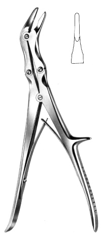 Echlin Bone Rongeur angular 23cm