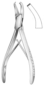 Cleveland Bone Cutting Forcpes Curved 16cm