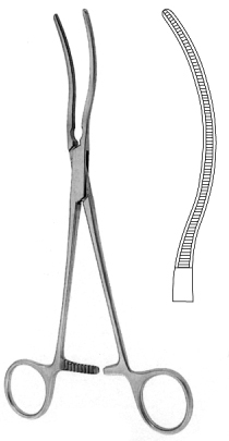 Potts / Glover Atraumatic Forceps spoon shaped 22cm