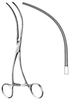 Debakey Peripheral Vascular Clamp S, Curved