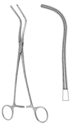 Lees Bronchus Clamp Atraumatic right angle