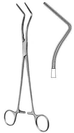 Lees Bronchus Clamp Atraumatic angle 25cm