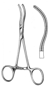 Cooley Occlusion Pediatric Clamp spoon 14cm