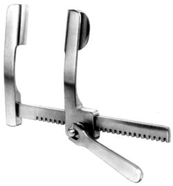 Cooley Rib Spreader 30x50mm, 185mm Alum.