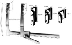 Finochietto Rib Spreader with 3 pair blades 25cm