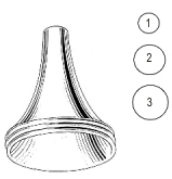 Erhardt Ear Speculum 4.5mm~6.5mm set of 3