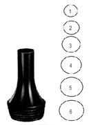 Zoellner Ear Speculum 5.5mm~11.5mm set of 6 black