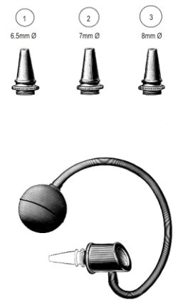 Siegle Ear Pneumatic Speculum set of 3