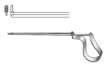 Quire Hook (Lever) for Foreign bodies 10cm