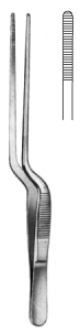 Lucae Ear Dressing Forceps serrated (1.0mm tip) 14cm