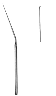 Otology Hook 90º angled 0.3mm, 15.5cm