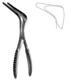 Cottle Nasal Speculum black 35mm, 14cm