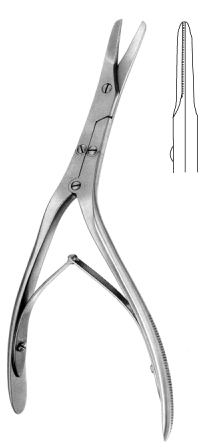 Caplan Nasal Hump Scissors Straight saw edge 215mm