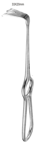 Wassmund Soft Tissue Retractor 33x20mm, 21cm