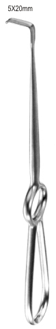 Kreidler Soft Tissue Retractor 5x20mm, 21cm